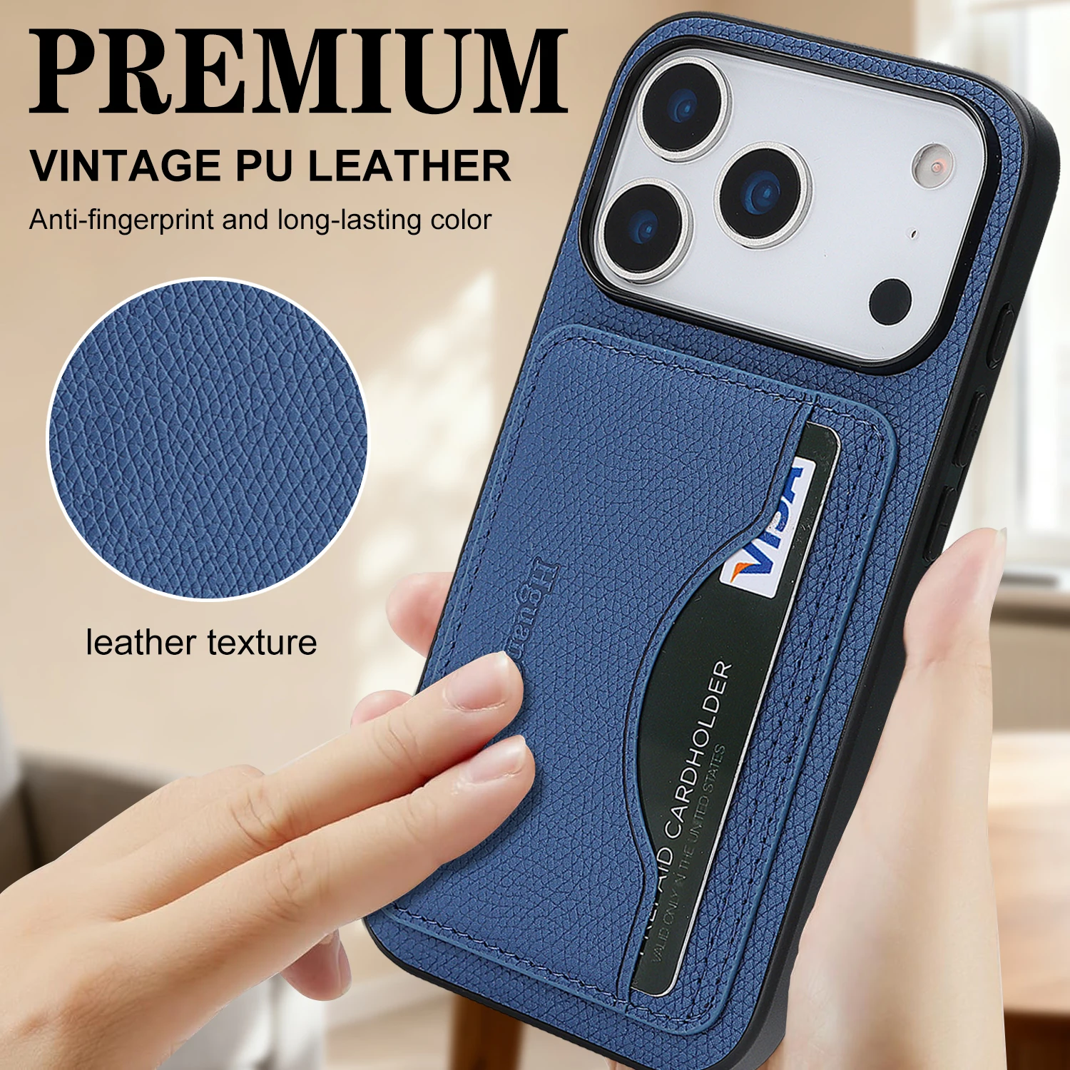Leather Case Cards Bag Kicksta - Leather Wallet Card Holder Phone Cover ulasan dan harga