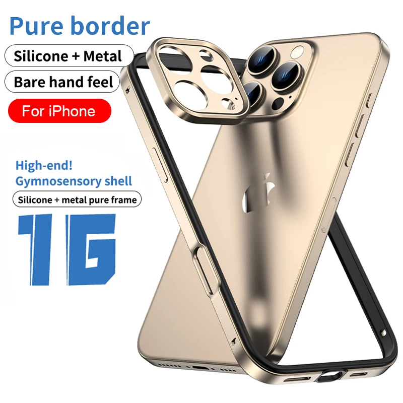 Camera Protection + Hybrid Sil - Metal Bumper Aluminum Frame Case ulasan dan harga