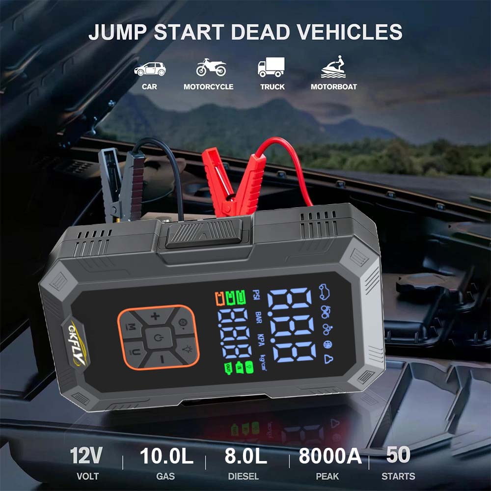 4 IN 1 Car Jump Starter 8000A  - Power Banks ulasan dan harga