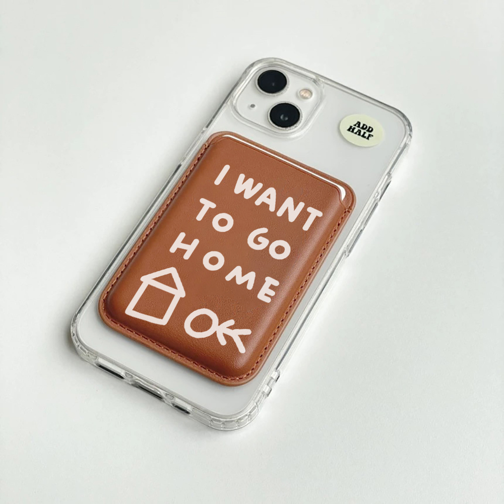 Leather Card Wallet Cover Magn - Leather Wallet Card Holder Phone Cover ulasan dan harga