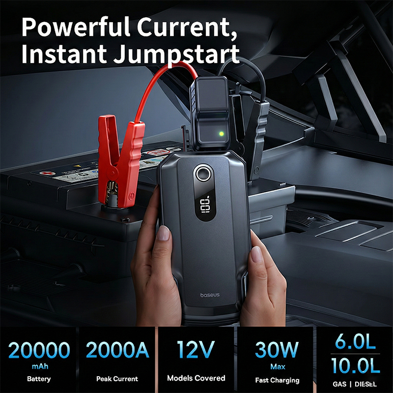 Baseus 2000A Jump Starter Emer - Power Banks ulasan dan harga