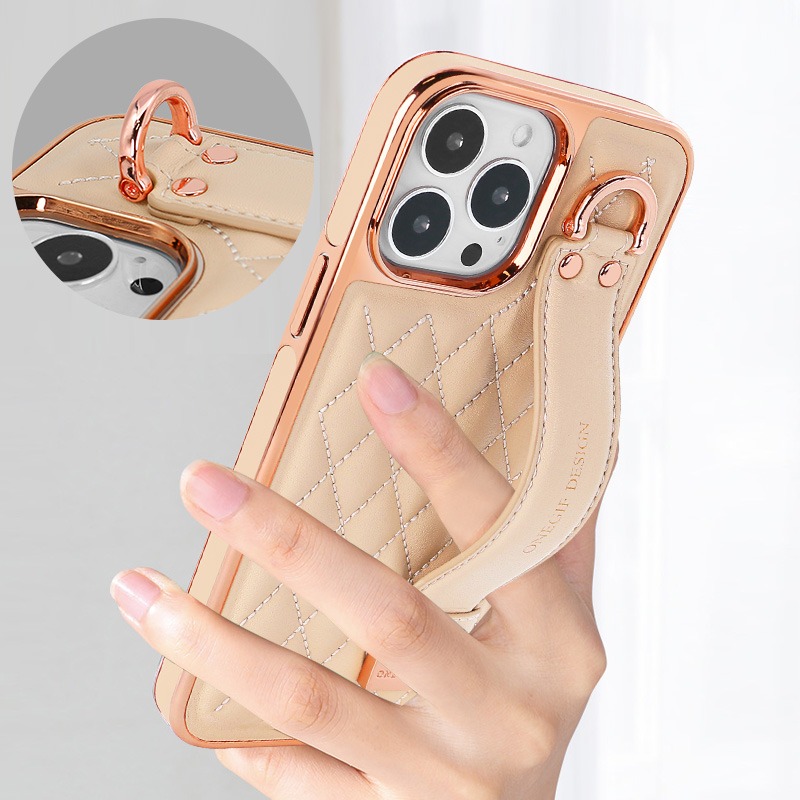 Fashionable Luxury Ring Wrist  - Leather Wallet Card Holder Phone Cover ulasan dan harga