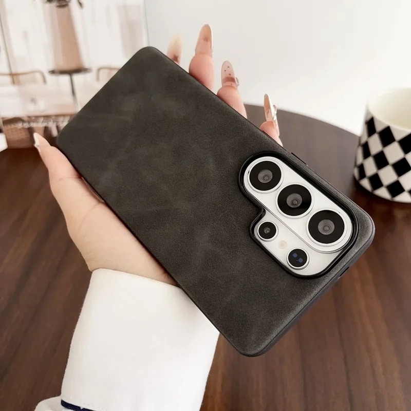 Retro PU Leather Texture Phone - Matte Hard Pc Back Case ulasan dan harga