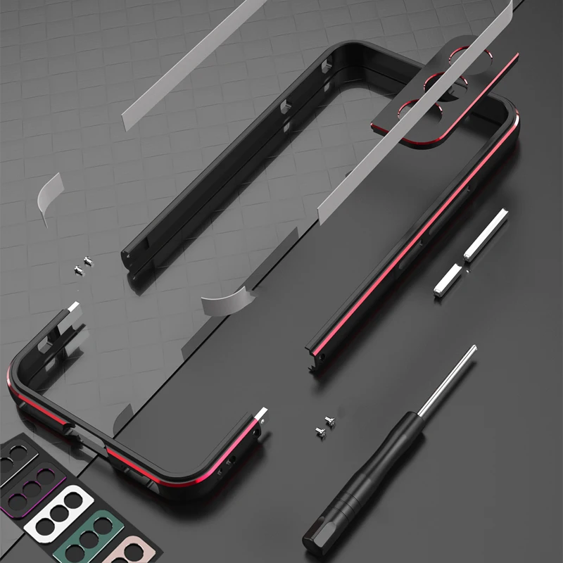 Aluminum Bumper & Metal Lens F - Metal Bumper Aluminum Frame Case ulasan dan harga